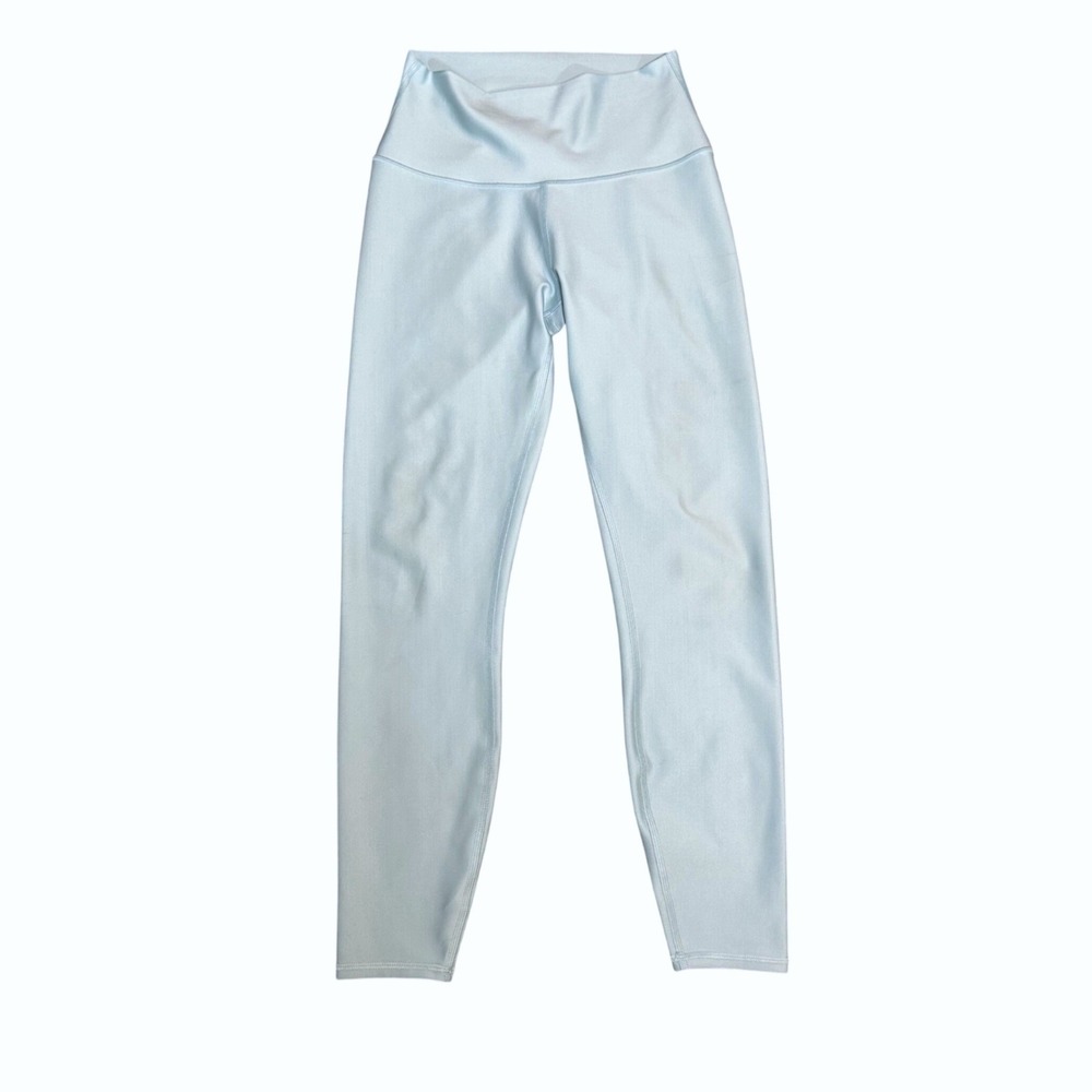 Alo Yoga Womens Leggings Baby Blue Airlift High Waist Full Length Size S